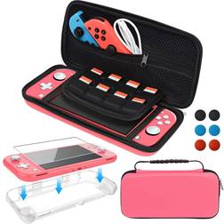 Accessories Kit for Nintendo Switch Lite, Carrying Case with Screen Protector and TPU Protective Cover Case for Nintendoâ¦